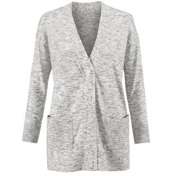 CAbi Snap Front Gray Marble Cardigan - Picture 2 of 5
